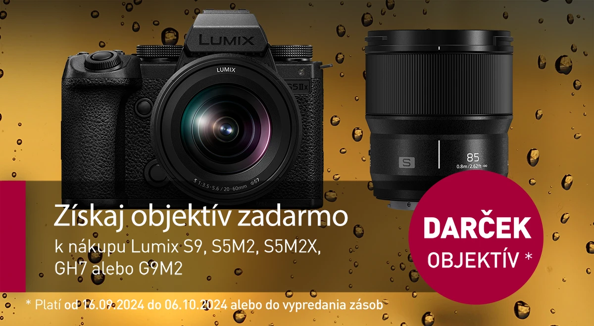 Panasonic S5II / S5IIX / S9 /GH7 Zskaj objektv ZADARMO