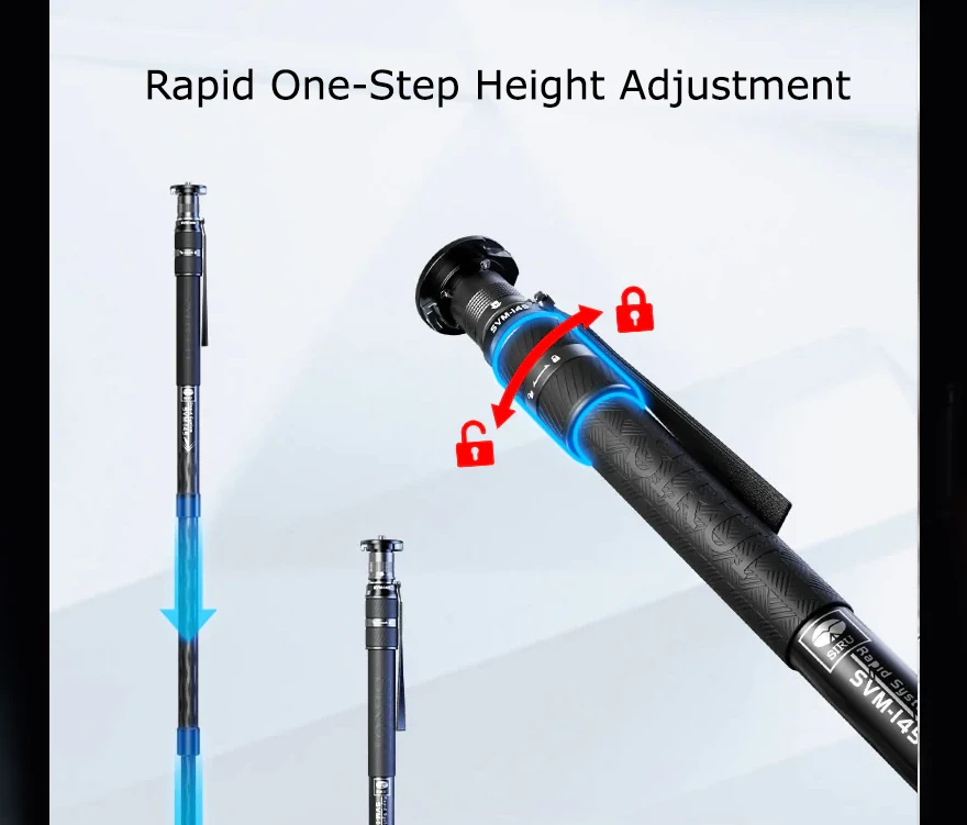 SIRUI MONOPOD SVM  RAPID SYSTEM