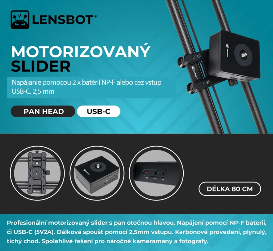 motorovy slider lensbot