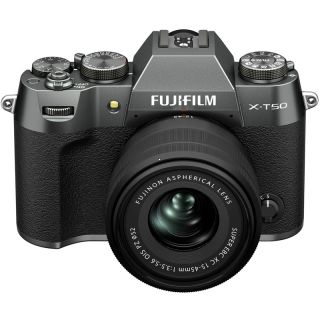 Fujifilm X-T50 Charcoal silver + 15-45mm