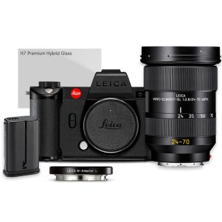 Leica SL2-S + 24-70 + M-Adapter L + BP-SCL6 + glass protector