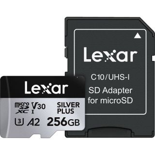 Lexar Professional SILVER PLUS MicroSDXC R205/W150 (V30) 256GB