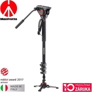 Manfrotto XPRO 4 section video monopod w Fluid head MVMXPRO500