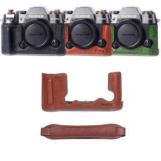 SMALLRIG 4710 Leather Half Case Kit for Fujifilm X-T50 Brown