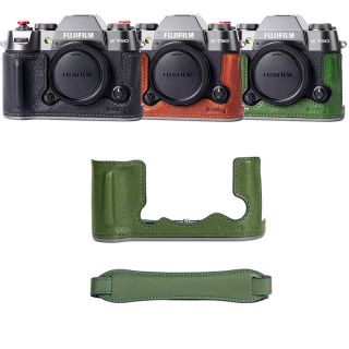SMALLRIG 4711 Leather Half Case Kit for Fujifilm X-T50 Green